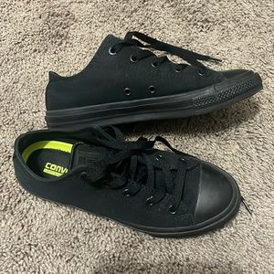 Brand new all black on black chuck taylors converse mens 3 woman’s 5
